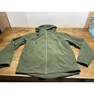 Condor 602 Summit Soft Shell Tactical Jacket Full Zip Up Green Mens Size XL